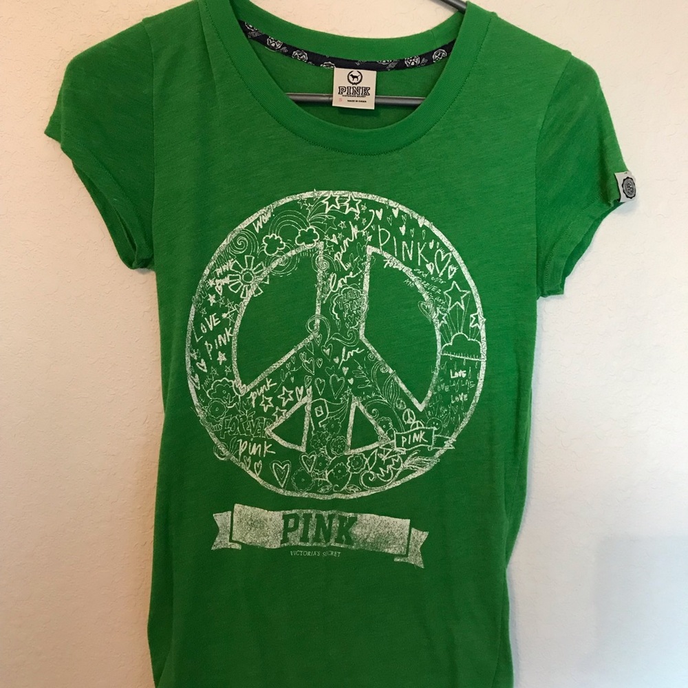 Victoria’s Secret PINK peace sign shirt